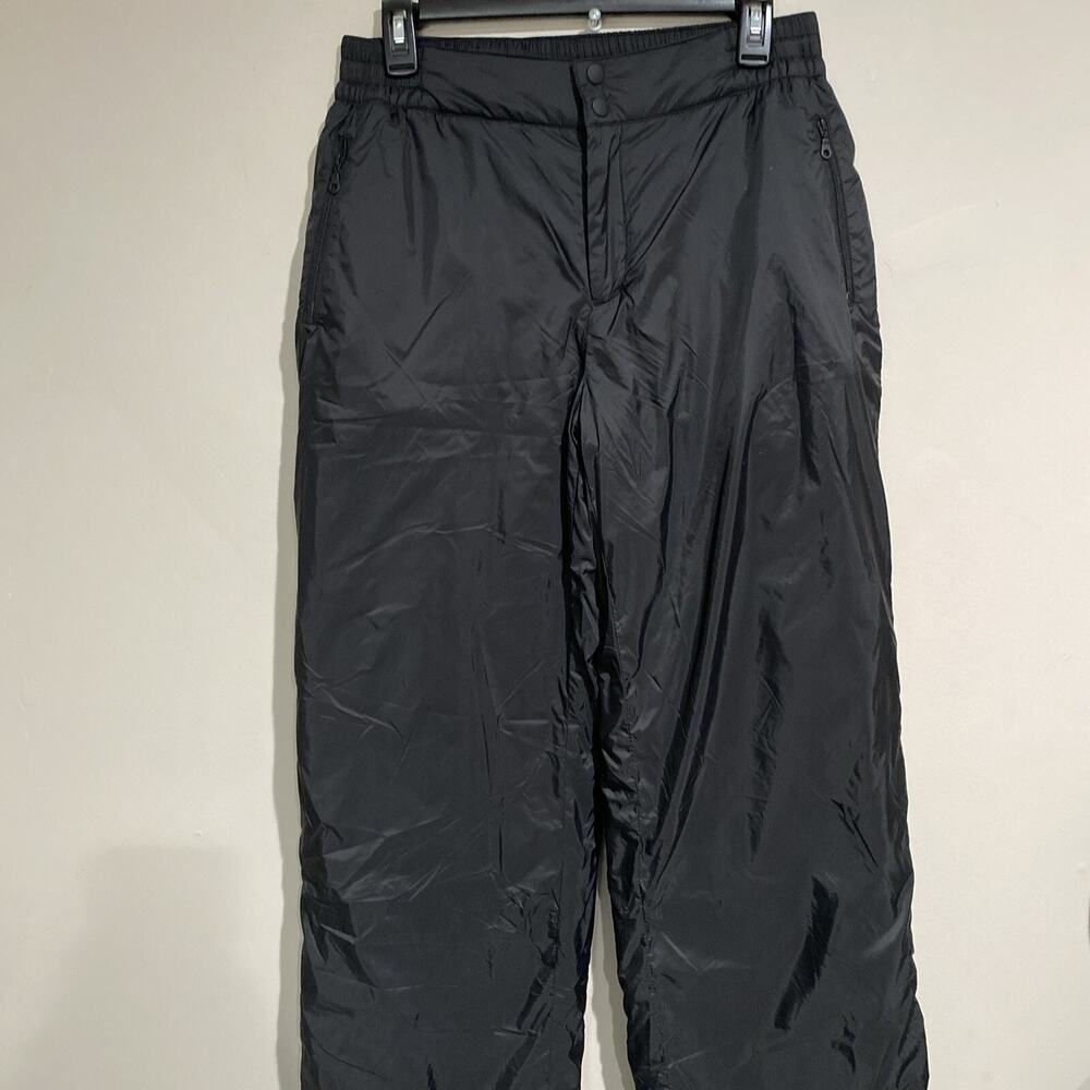 Aerie Offline Chillside Snow Ski Puffer Black Pants Warm Elastic Waist Sz Med